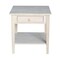 International Concepts Rectangle Spencer End Table, 24 W, 24 L, 25 in H, Wood, Unfinished OT-8E - alternate 2